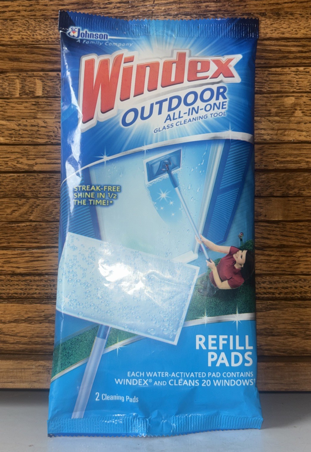 Windex Outdoor Refill Cleaning Pad Windows 1 Pk 2 Pads Discontinued NOS New
