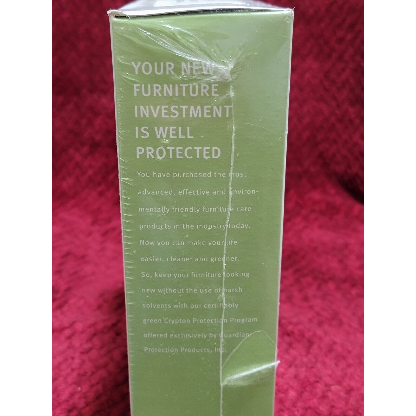 Crypton Fabric Furniture Care Kit 1 Plan, Eco-Friendly New Sealed!