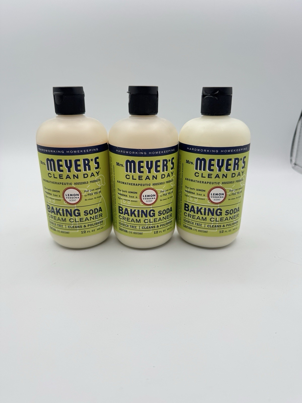 Mrs. Meyer’s Clean Day Cream Cleaner Lemon Verbena 12 oz X3