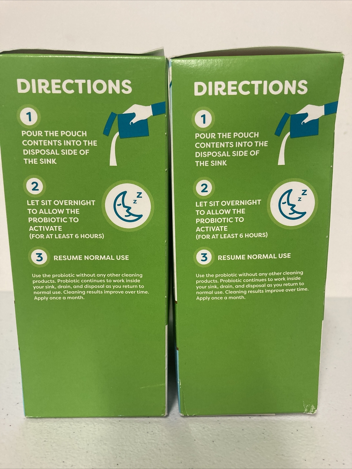 2X NEW Supreme Clean Probiotic SINK & DISPOSAL Cleaner 6 Count JUNIPER 12 Total