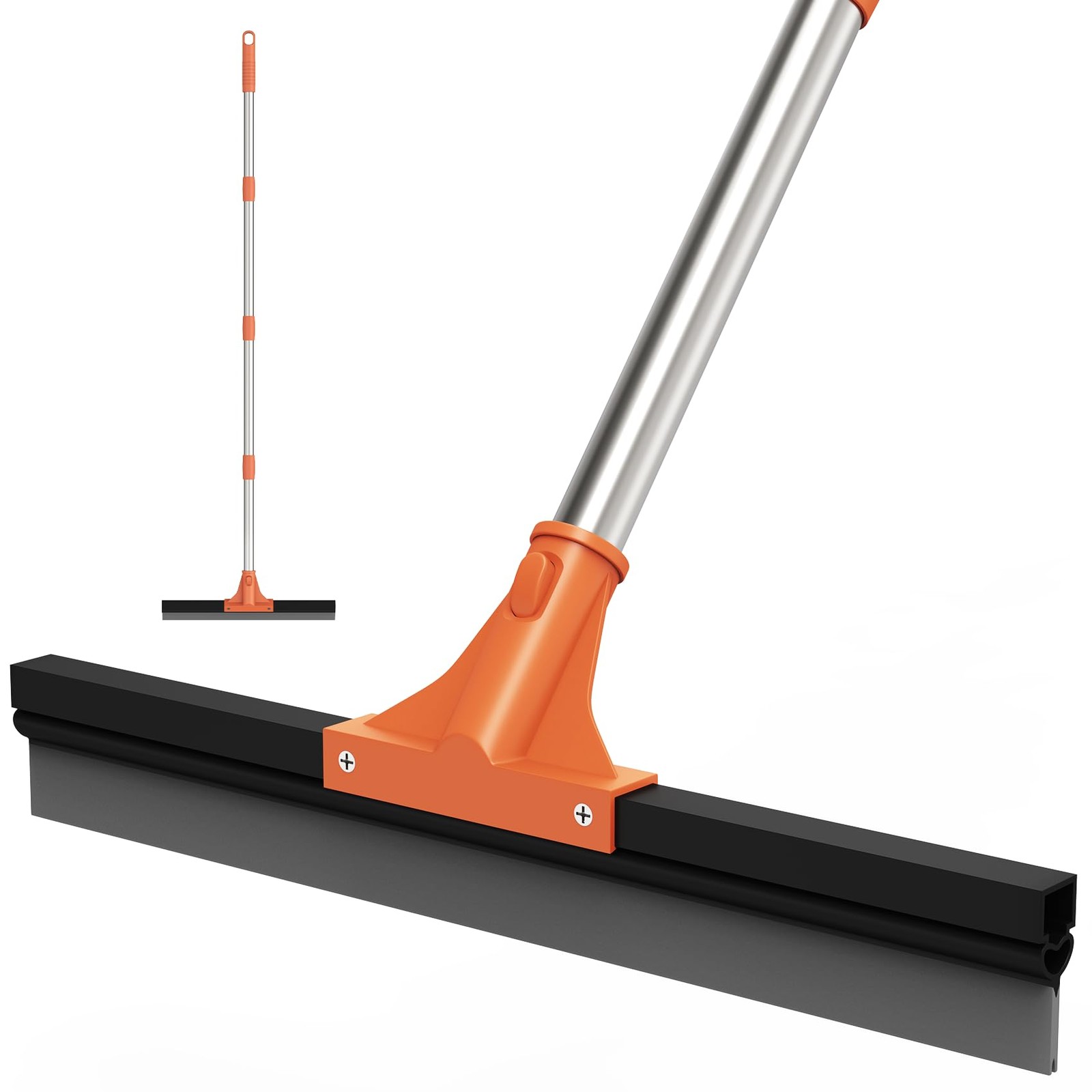 Floor Squeegee for Concrete Floor,18″ Large Heavy Duty Squeegee for Floor, Ru…