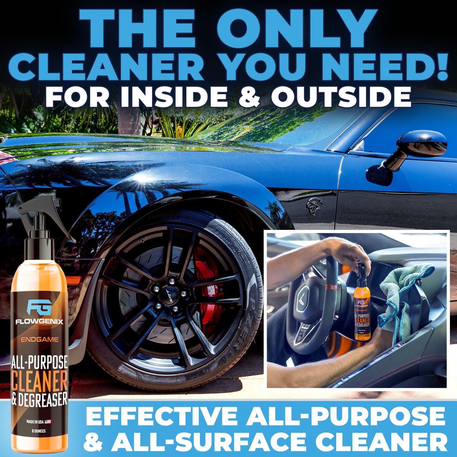 All Purpose Cleaner for Car Detailing (16oz) – Car Interior Cleaner for Dashb…