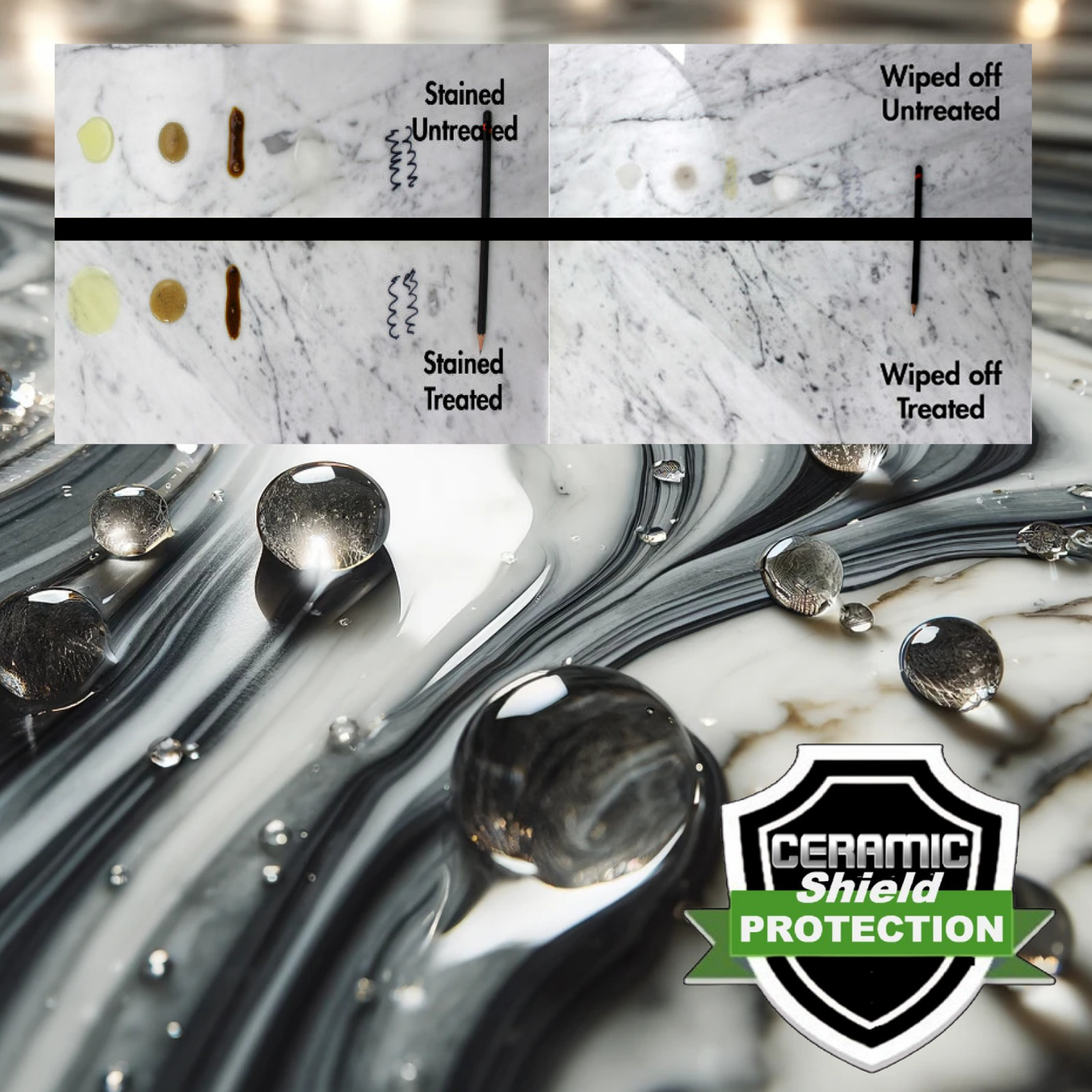COUNTERTOP SEALER PROFESSIONAL GRANITE, STONE, MARBLE POLYCERAMIC PROTECTION