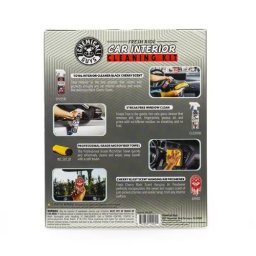 Chemical Guys 4pc Interior Essentials: Liquid Automotive Cleaning Kit for Car