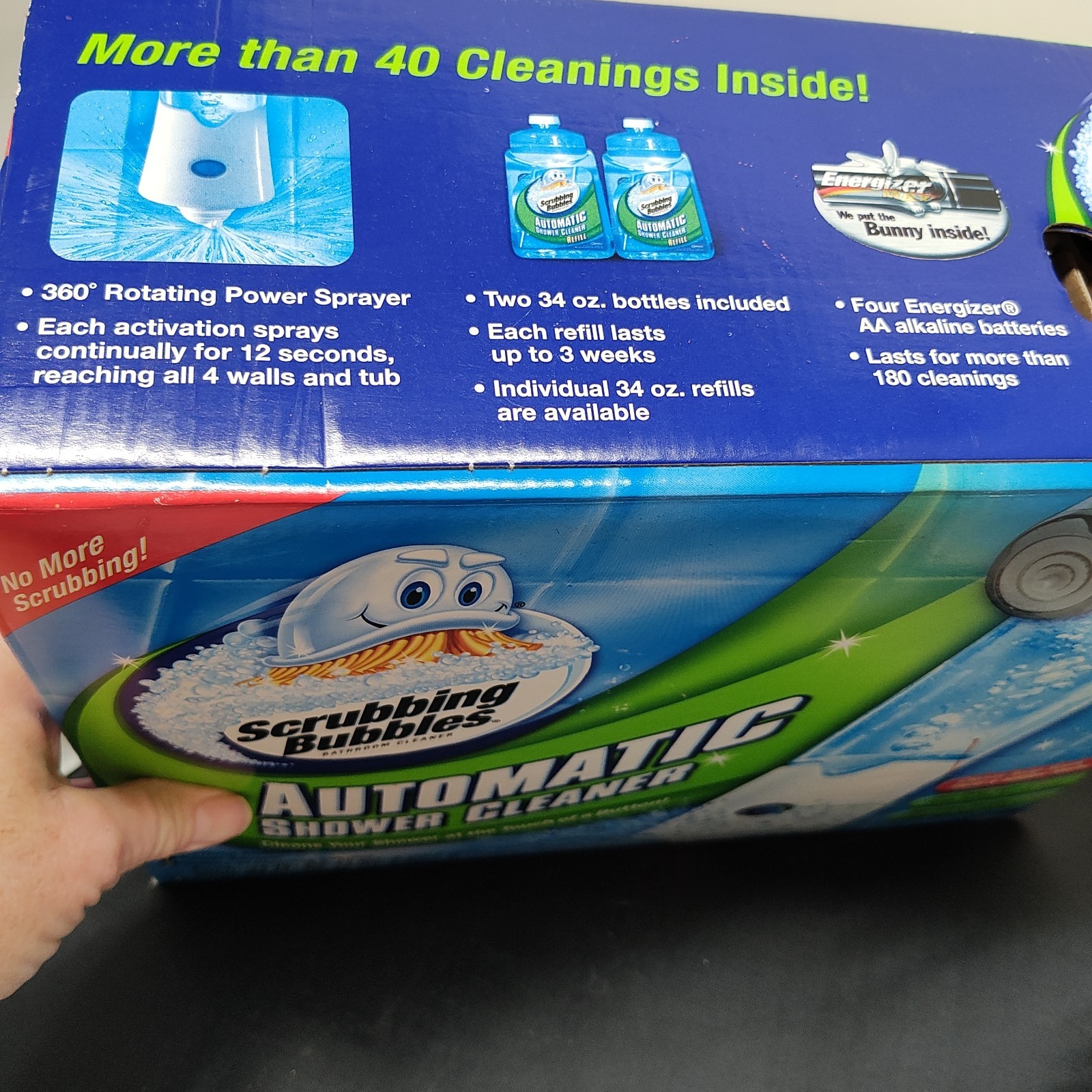New Unused Scrubbing Bubbles Automatic Shower Cleaner Kit 2 Cleaning Solutions