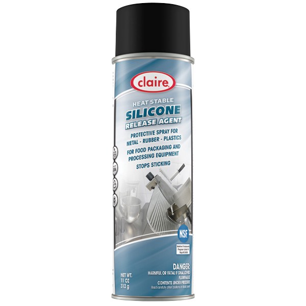 Claire Heat Stable Silicone Release Agent, 11 oz Aerosol, 12/Case PLZ Corp