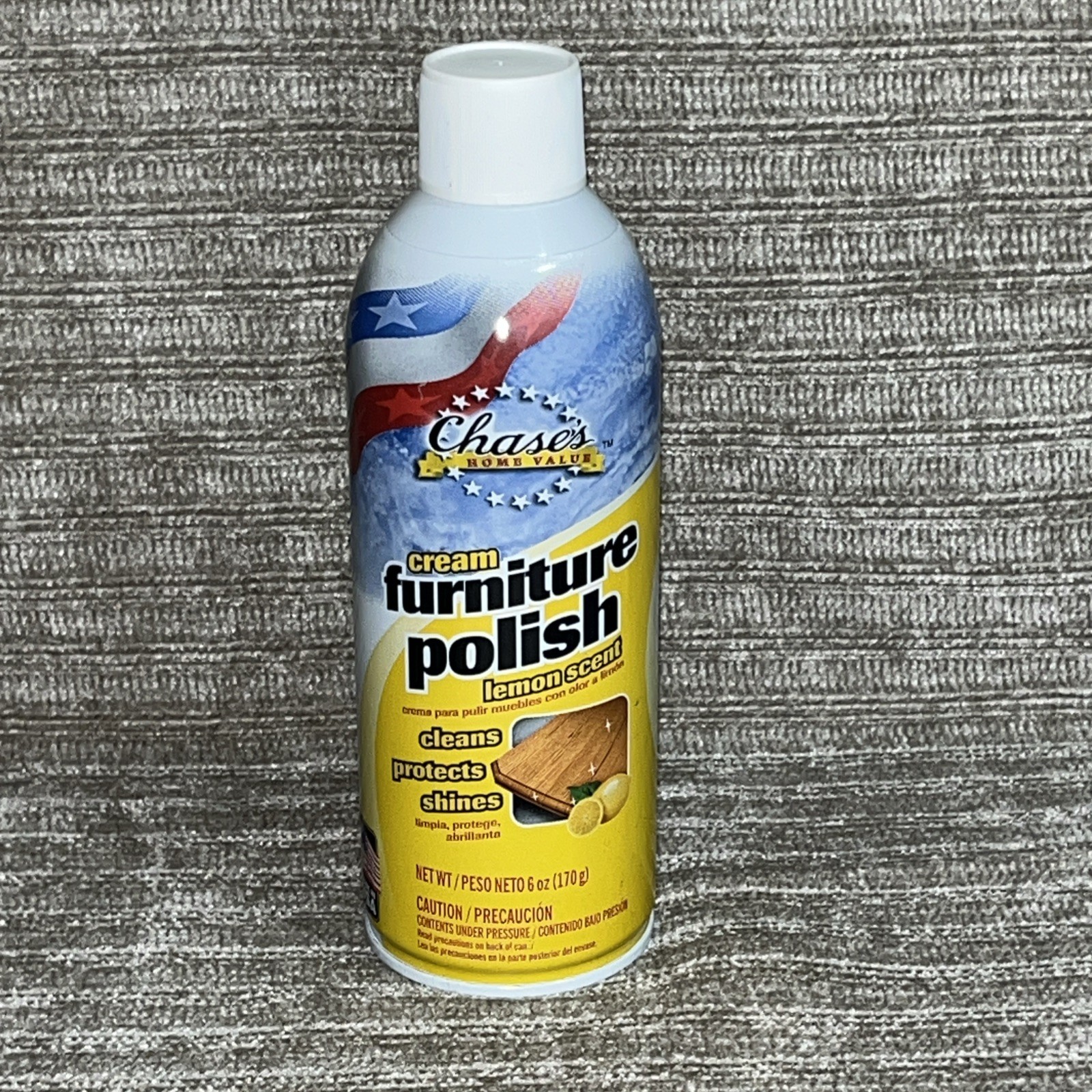 Chase Home Value Cream Furniture Polish Lemon Scent 6oz New Cleans & Protects