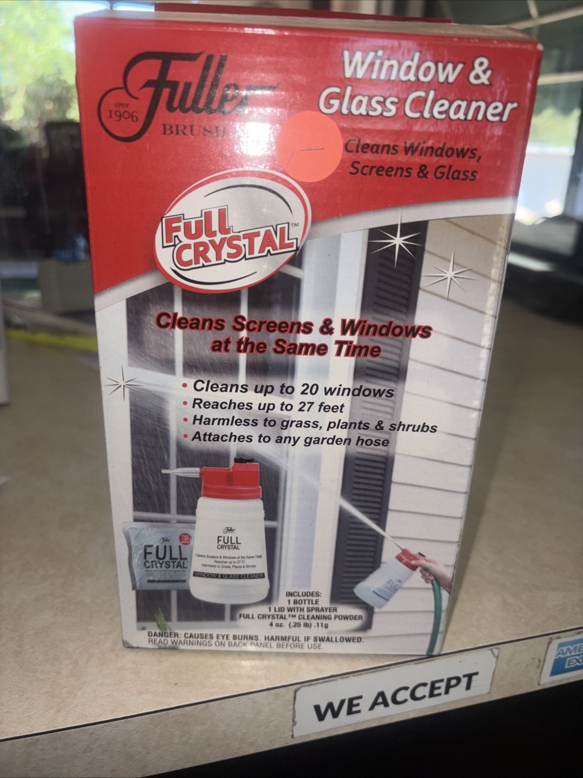Fuller Brush Company Full Crystal Window /Screens. No Cleaning Powder