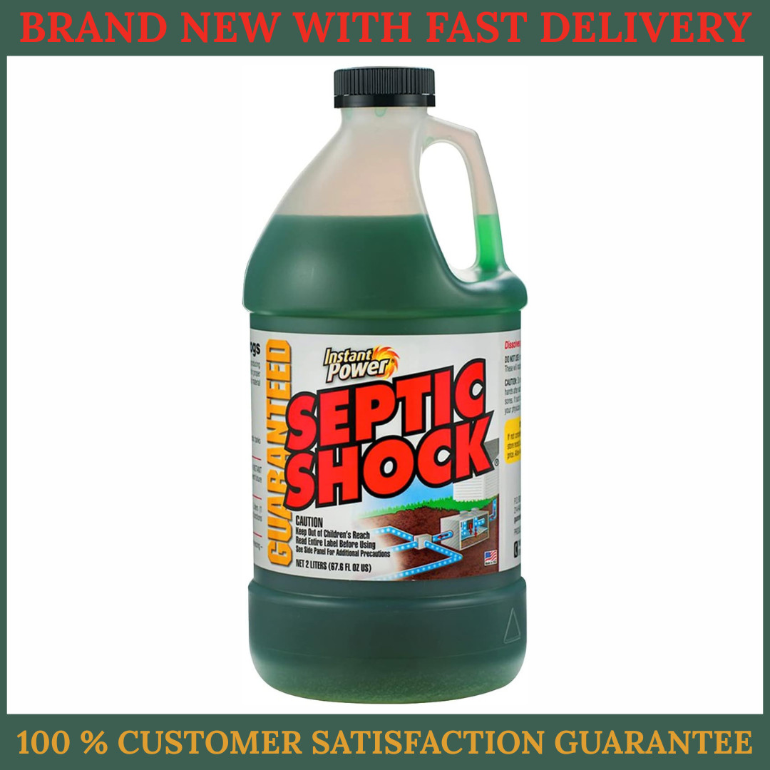Instant Power Septic Shock Septic Tank Treatment Drain Cleaner Clog Remover 67.6