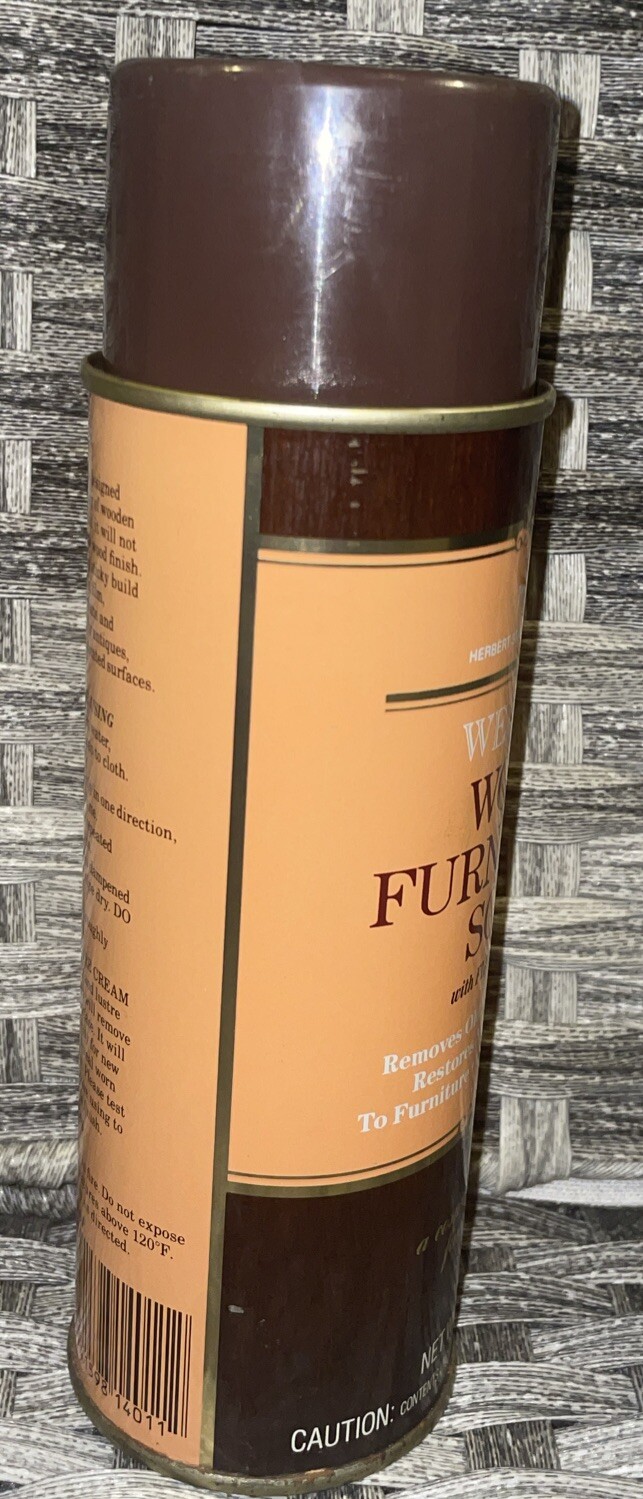 WEIMAN Wood Furniture Soap with Flaxseed Oil 14 Oz Spray Can NOS Discontinued