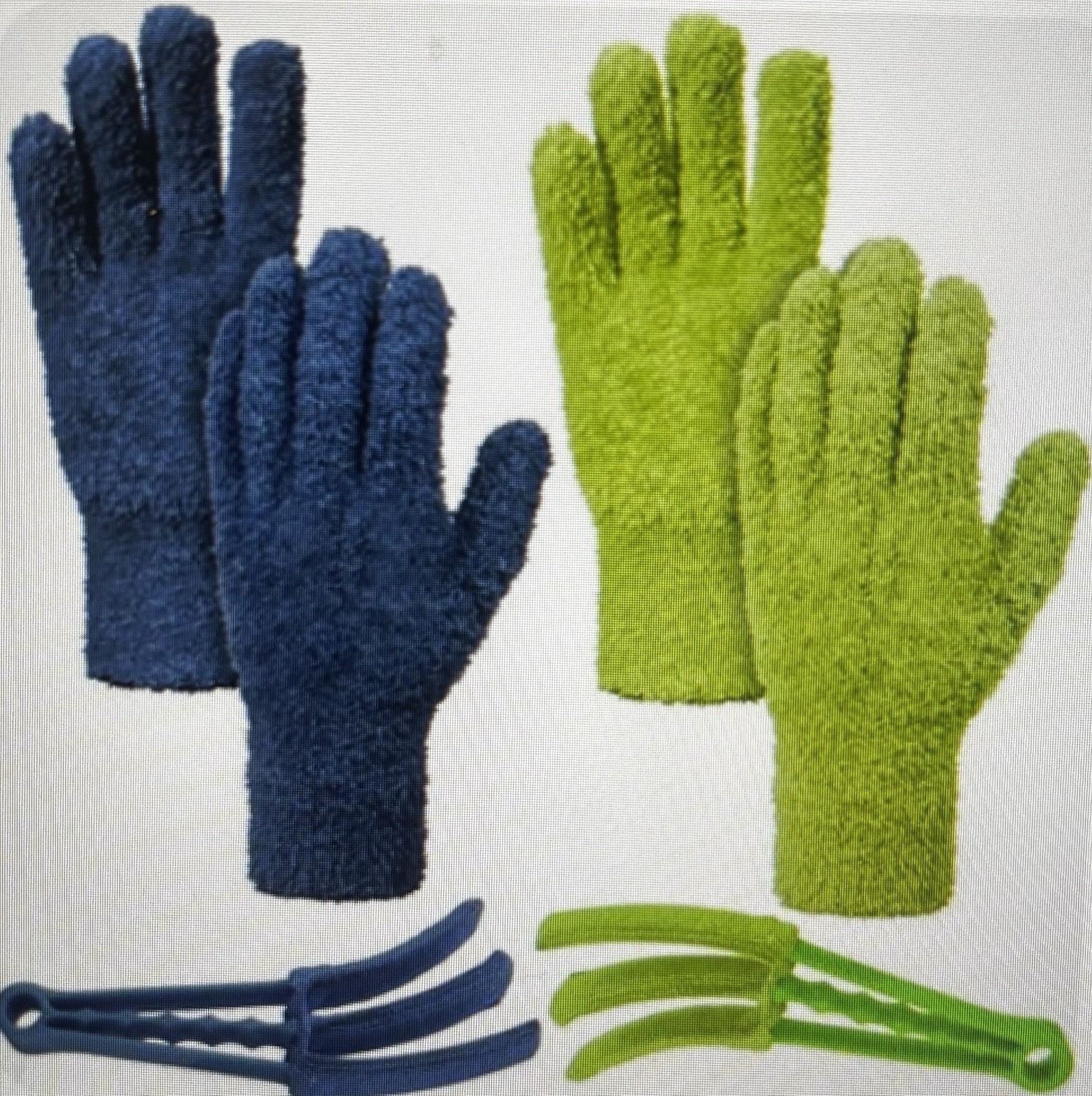 NEW 4 Pack Blind Cleaner Duster Tool Set 2 Pairs Microfiber Gover 2 Pk Duster