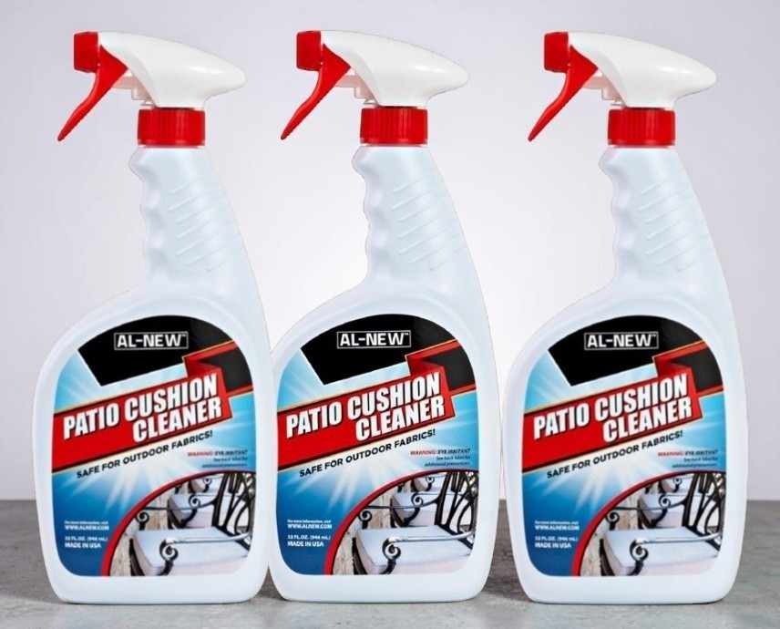 3 Bottles AL-NEW Patio Cushion Cleaner 32 oz Bleach Free