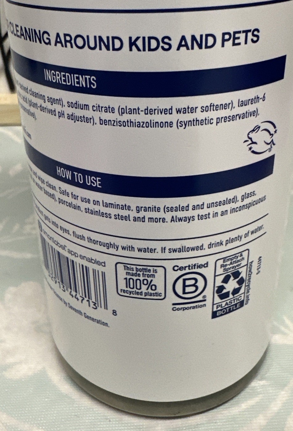 Seventh Generation – All-Purpose Cleaner – Free and Clear 23 fl. oz (Pack of 2)