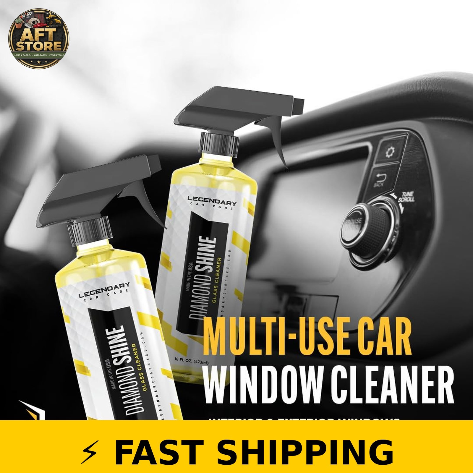 Legendary Glass Cleaner 16oz – Ammonia-Free, Streak-Free