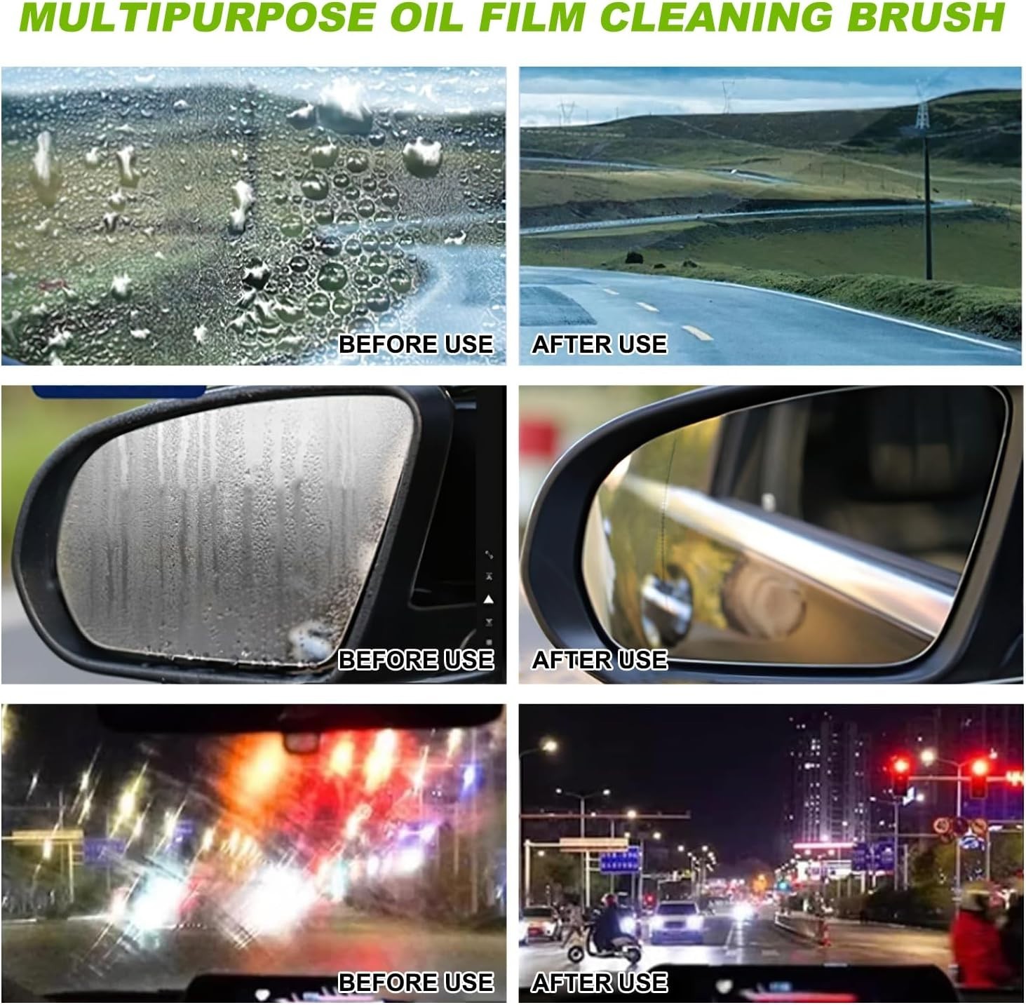 Oil Film Remover & Wipe Set – Enhance Visibility in All Conditions