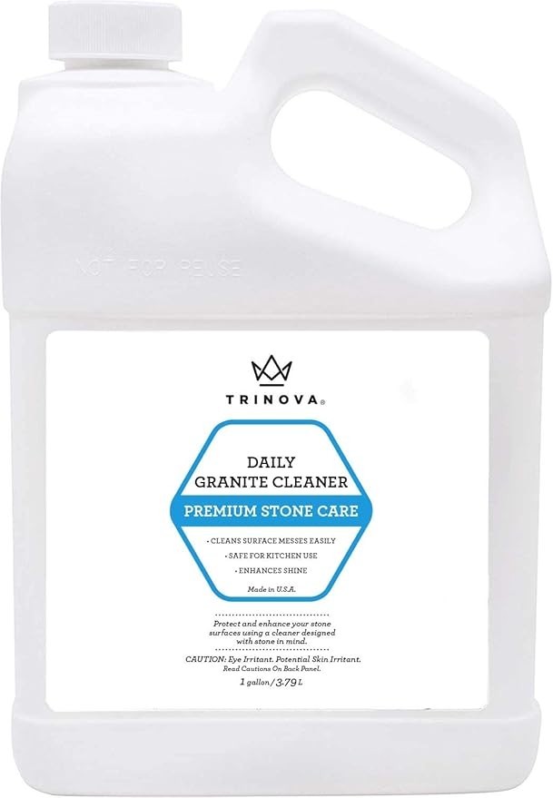 TriNova Granite Cleaner & Polish Gallon Refill for Daily Use – Made in USA