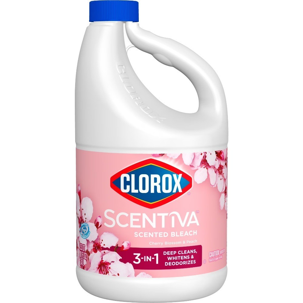 Scented Bleach Liquid Cherry Blossom Peach Scent 81 Fl Oz Laundry Detergent