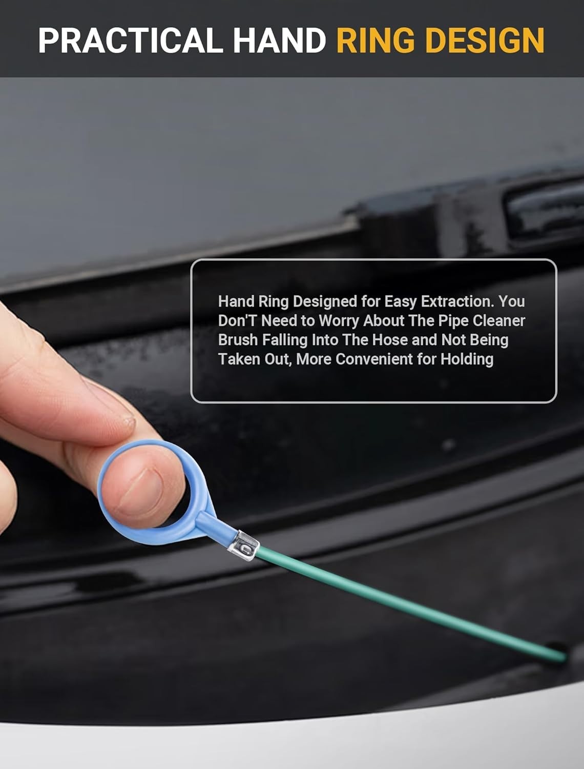 Auto Sunroof Drain Cleaning Tool, 78 Inch Flexible Drain Brush Long Pipe Cleaner