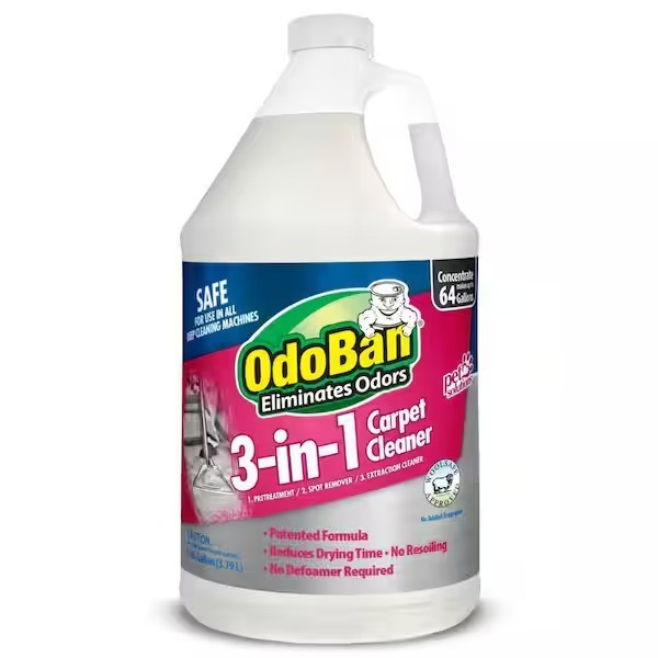 1 Gal. 3-in-1 Carpet Cleaner, Concentrated Carpet Cleaning Solution, EPA Safer C