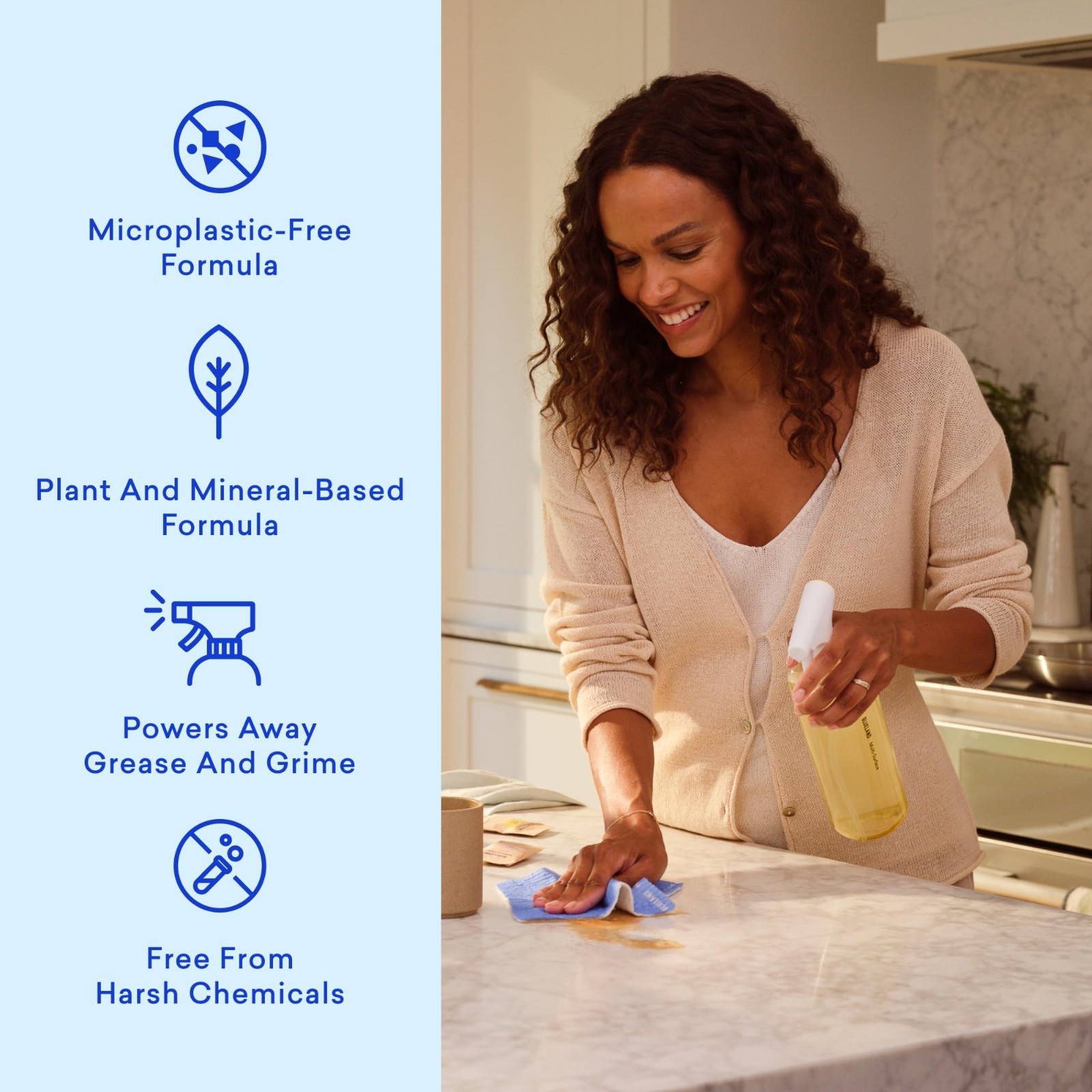 Eco-Friendly Multi-Surface Spray Cleaner Refill 10-Pack, Eucalyptus Mint, Plasti