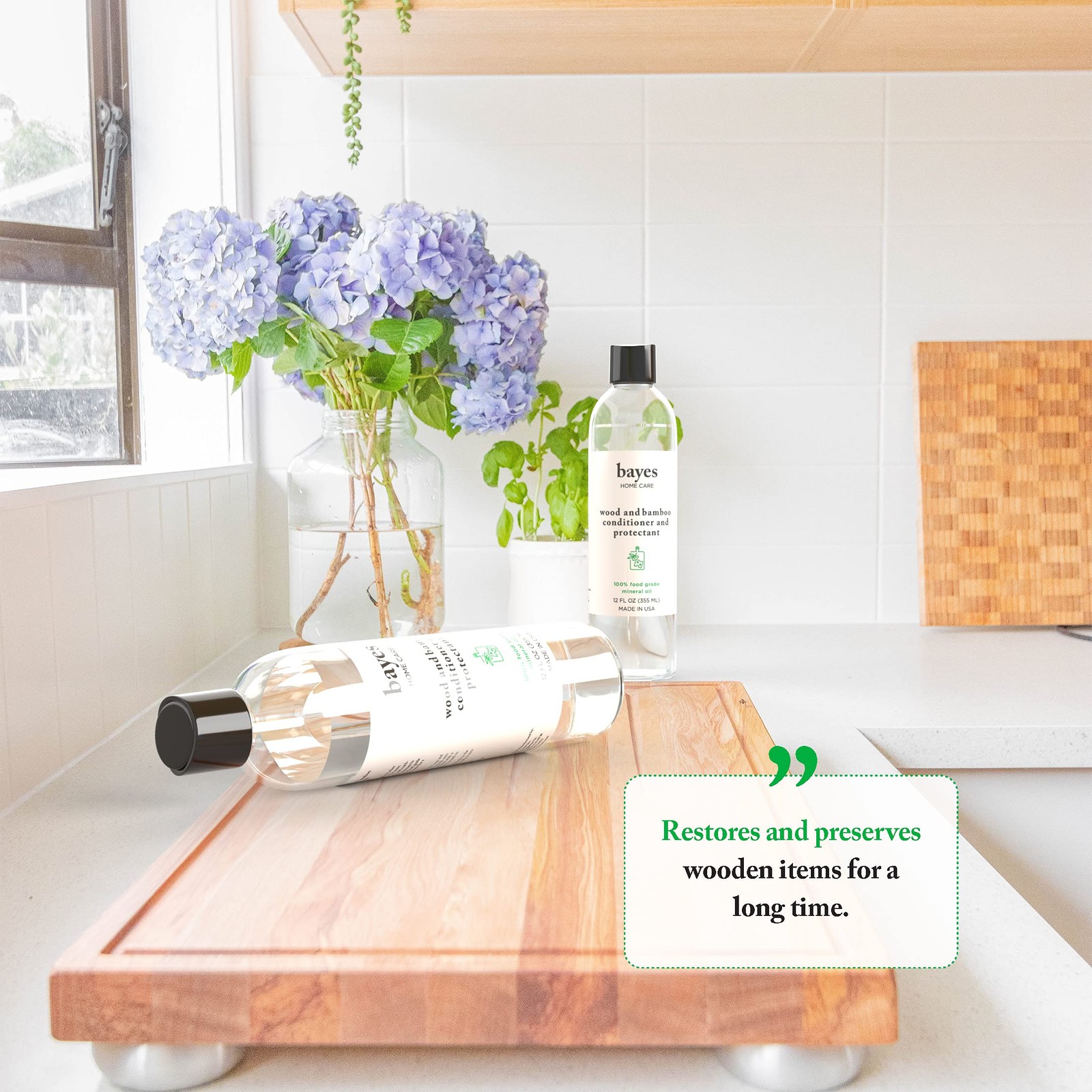 Bayes Food Grade Mineral Oil for Cutting Board – Mineral Oil Food Grade for B…