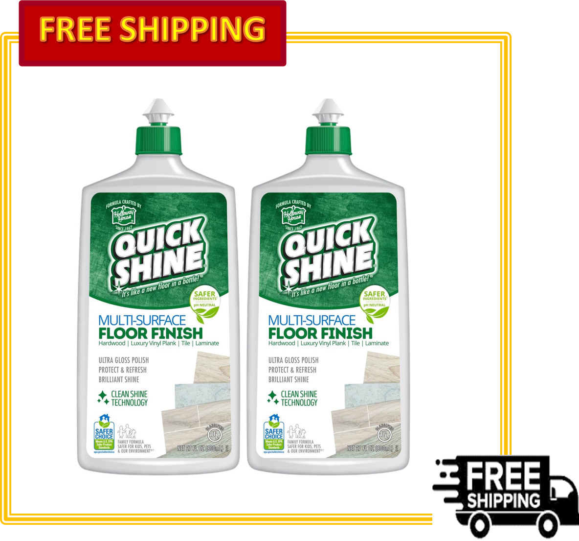 Quick Shine Multi Surface Floor Finish Long Lasting Shine for All Floors