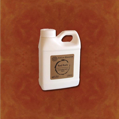 Active Elements Official Acid Stain For Concrete Red Rock 16 Fl Oz