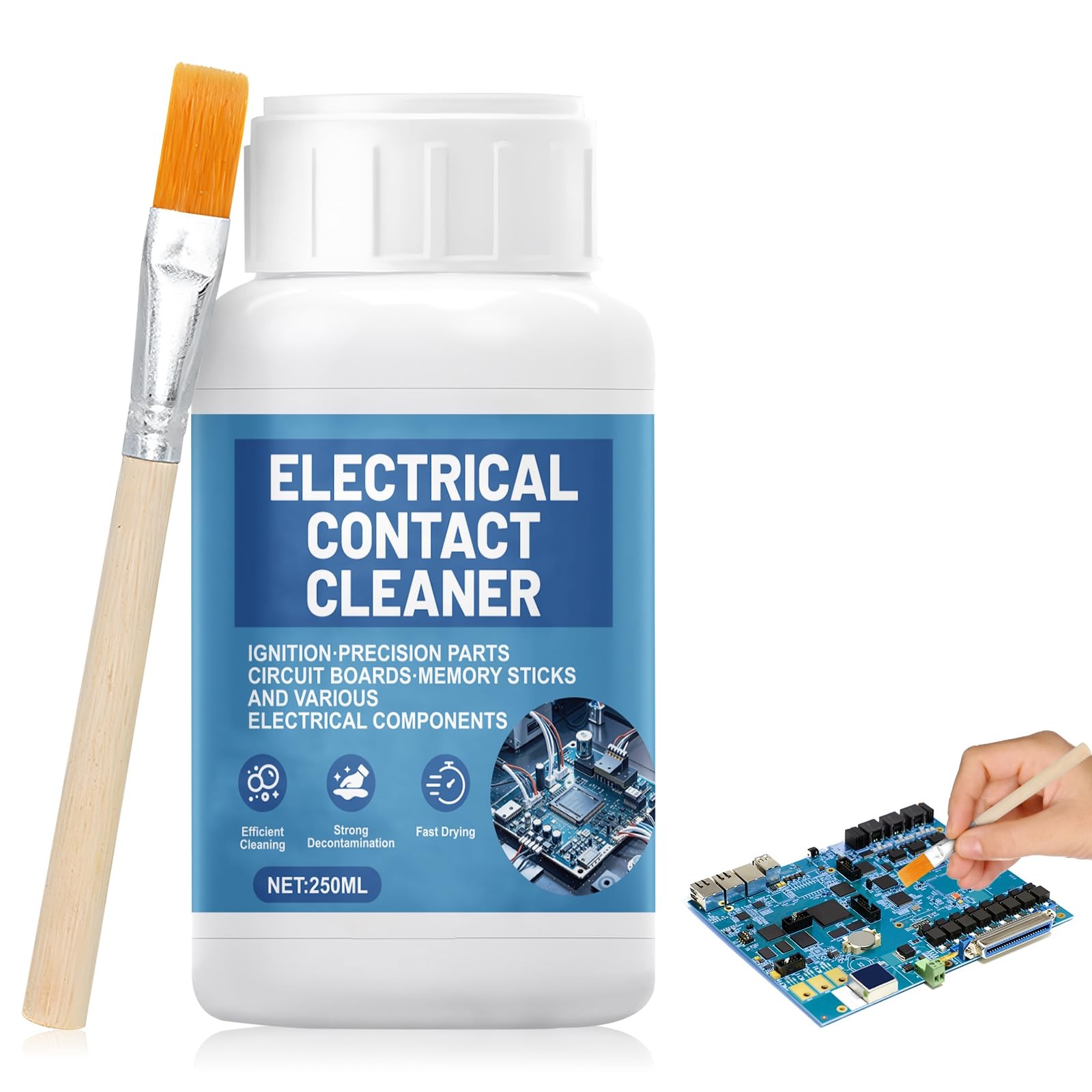 Electronic Contact Cleaner, Circuit Board Cleaner Fast Drying Precision Electron
