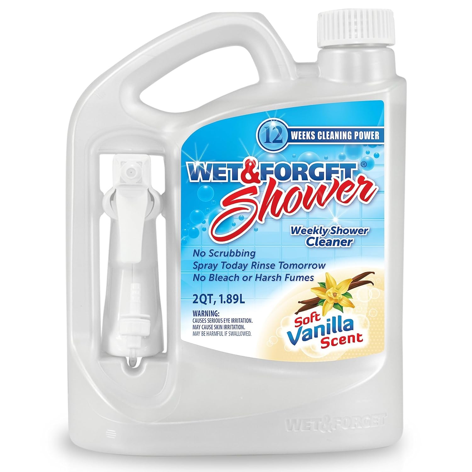 Wet & Forget Shower Cleaner Weekly Application Requires No Scrubbing, Bleach-Fre