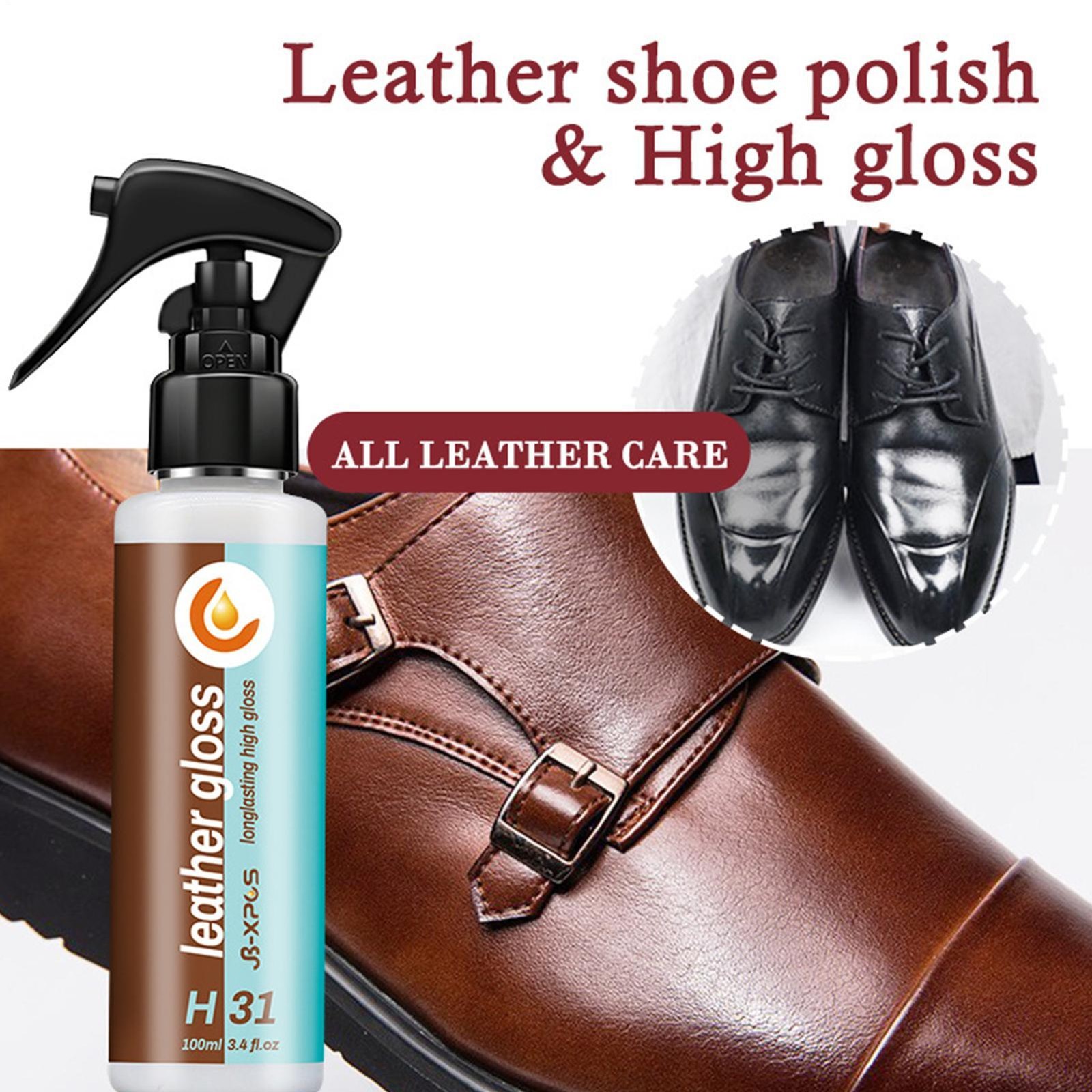 Leather Gloss Leather Conditioner For Leather Furniture & Car Seats 3.4 OZ