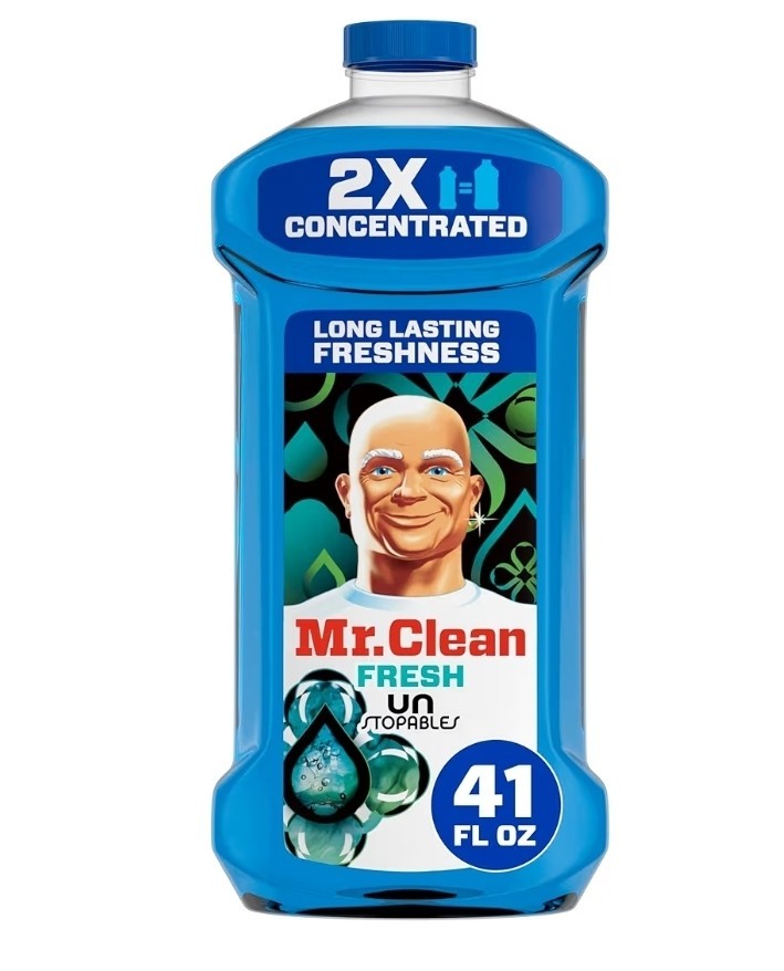 Mr. Clean 2X Concentrated Multi Surface Cleaner Unstopables Fresh Scent 41 oz.