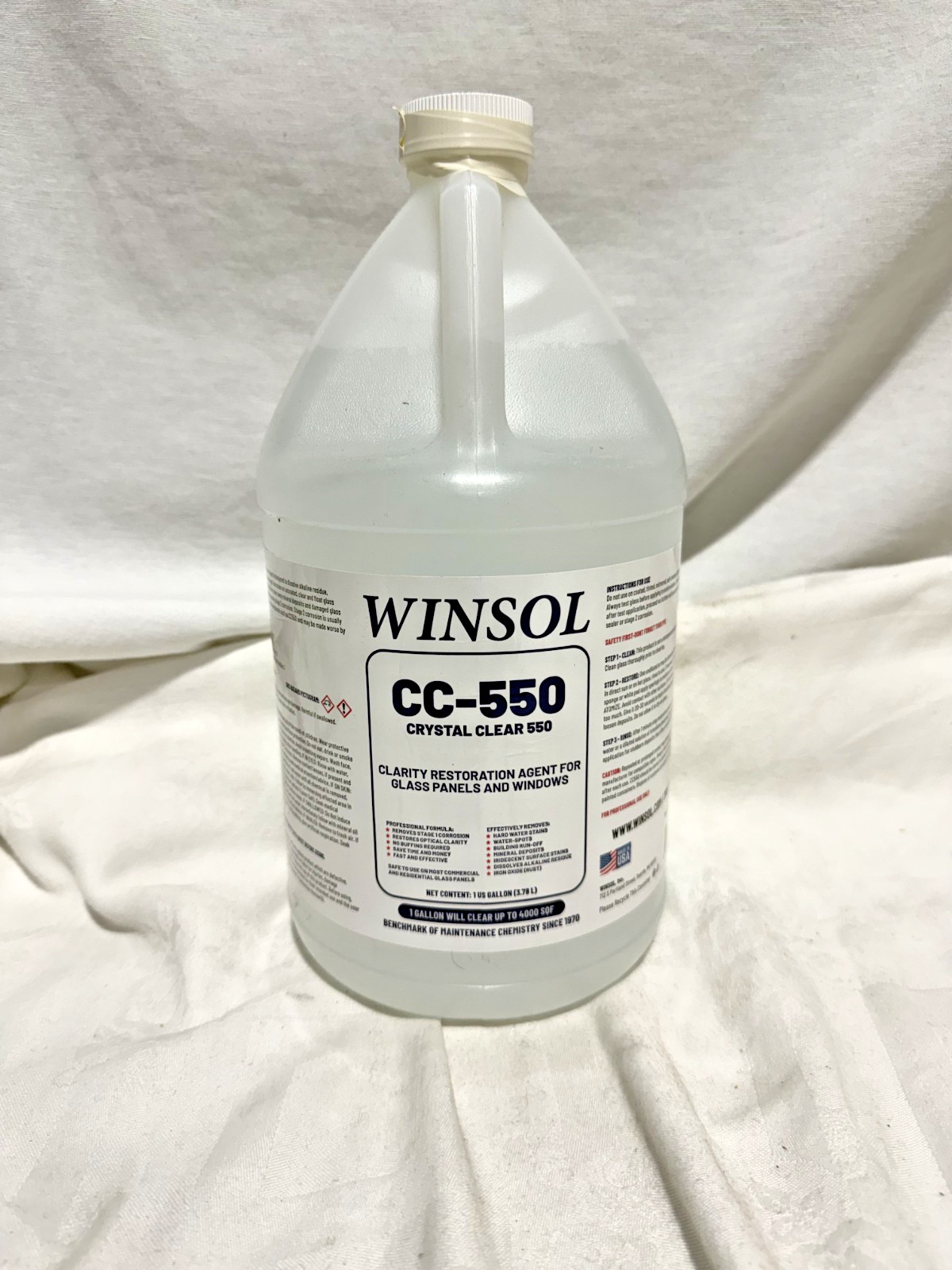 Winsol Crystal Clear 550 Glass Clearing Agent and Water Spot Removal