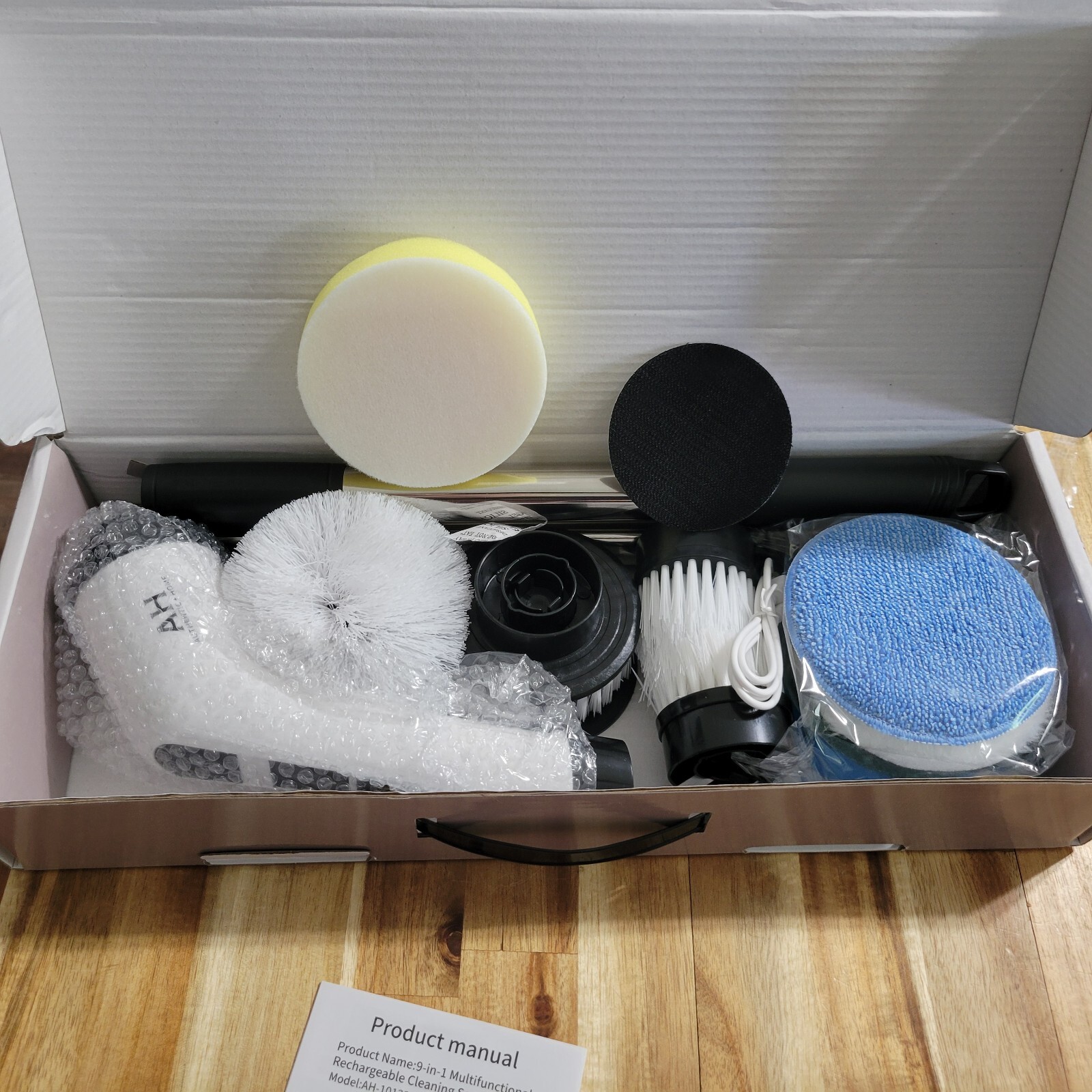 9 IN 1 Electric Spin Scrubber Cordless Power Cleaning Brush Rechargeable Cleaner