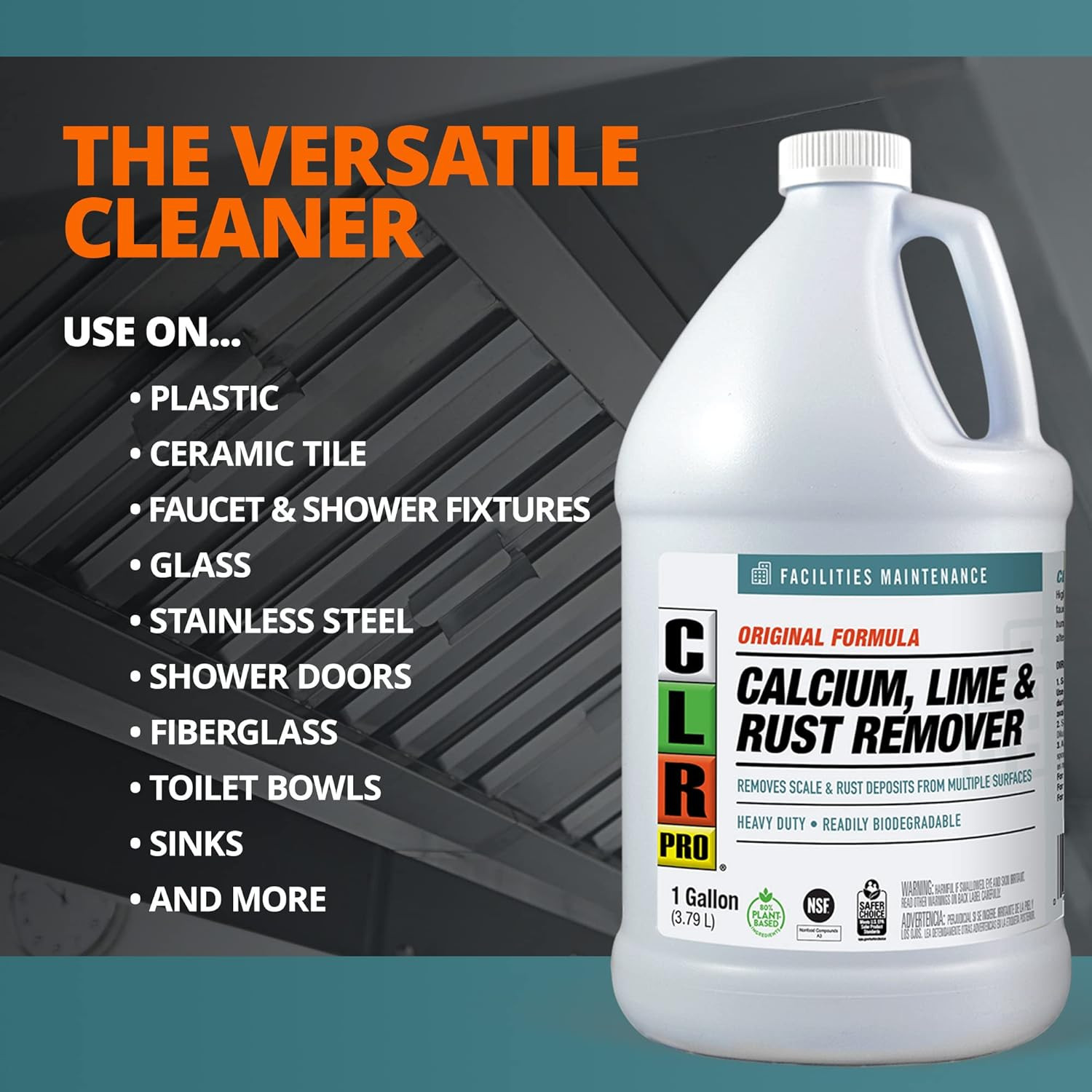 PRO Calcium, Lime and Rust Remover, 1 Gallon Bottle (Pack of 2)