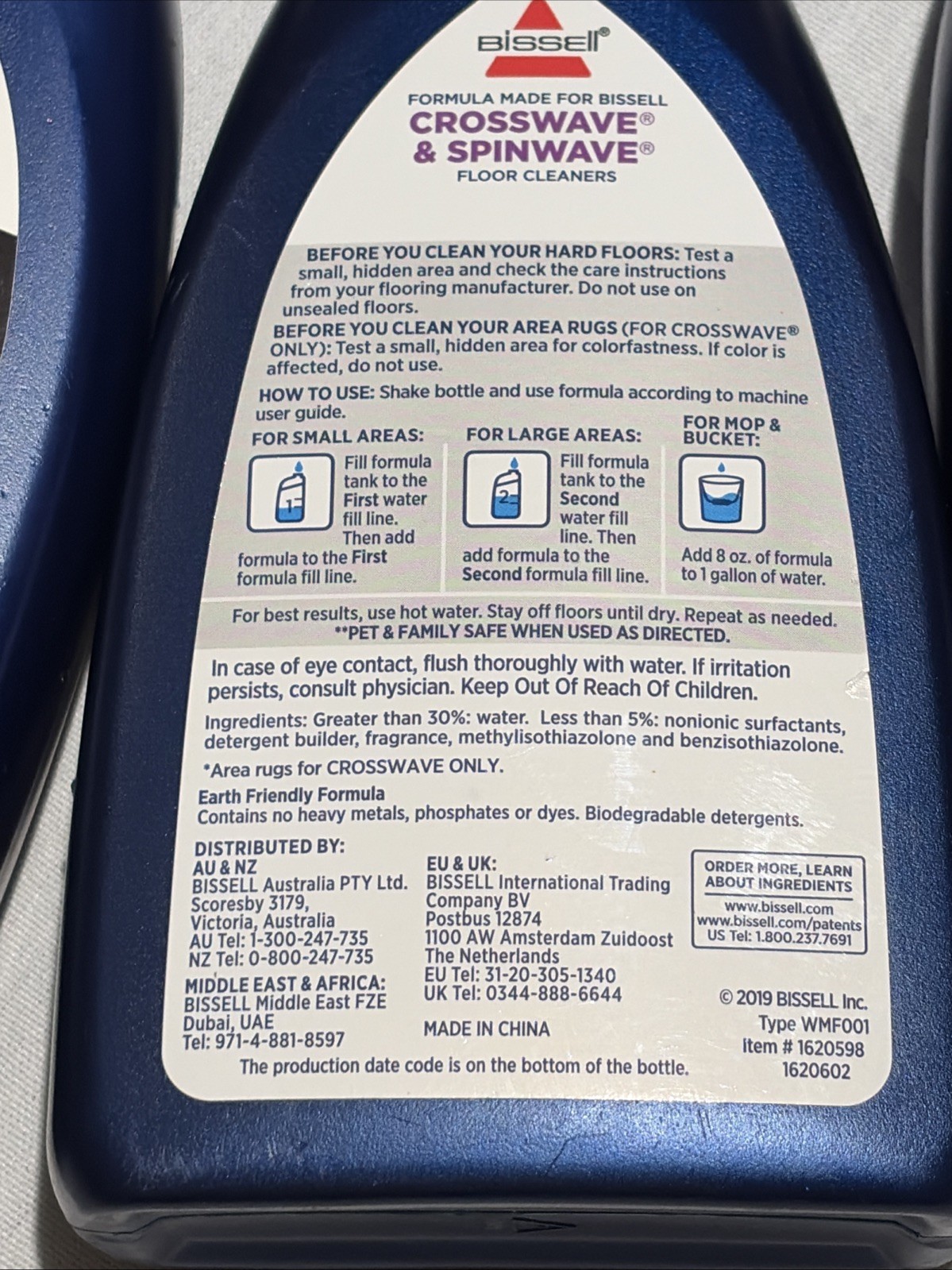 Bissell Multi Surface Floor Cleaning Formula Crosswave Spinwave Hardfloor Lot 3