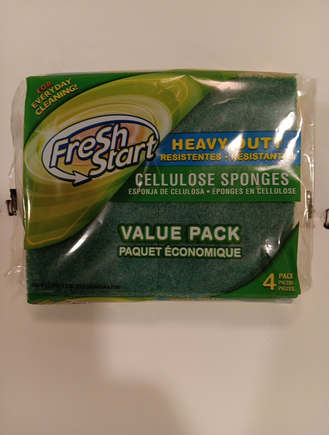 Sponges, Heavy duty cellulose sponges value 4 Pack, Great for all Tough Cleaning
