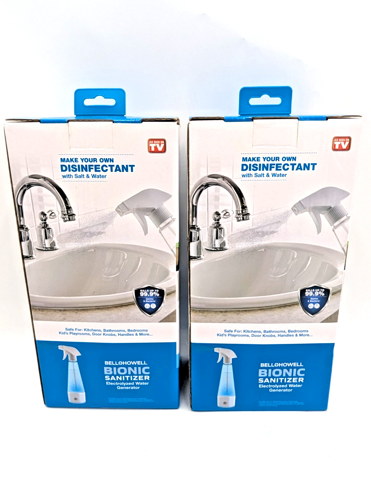Lot of 2 Bell And Howell Bionic Sani Electrolyzed Water Generators NEW
