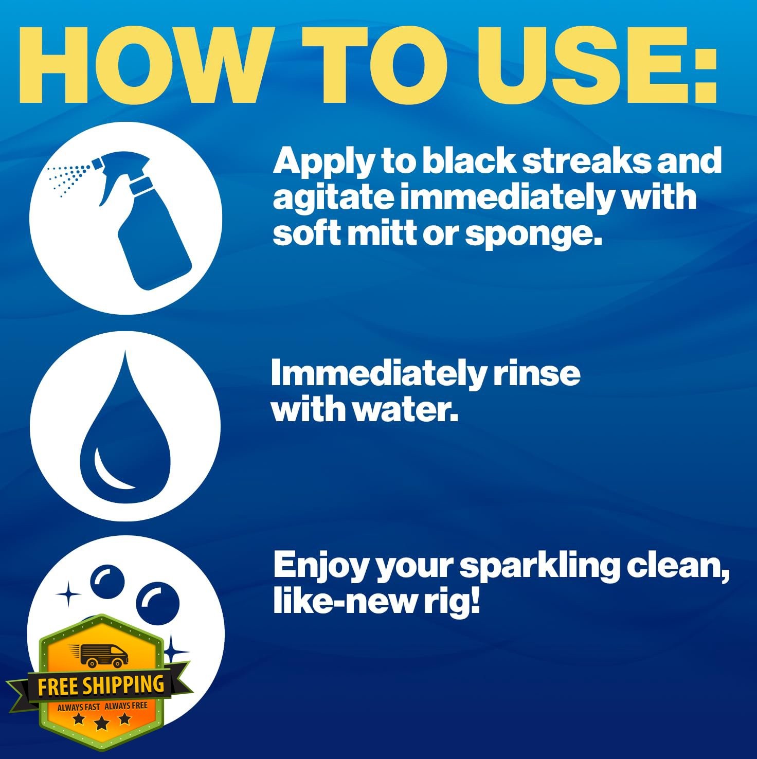 Walex RV Marine Black Streak Remover Exterior Cleaner 64 oz