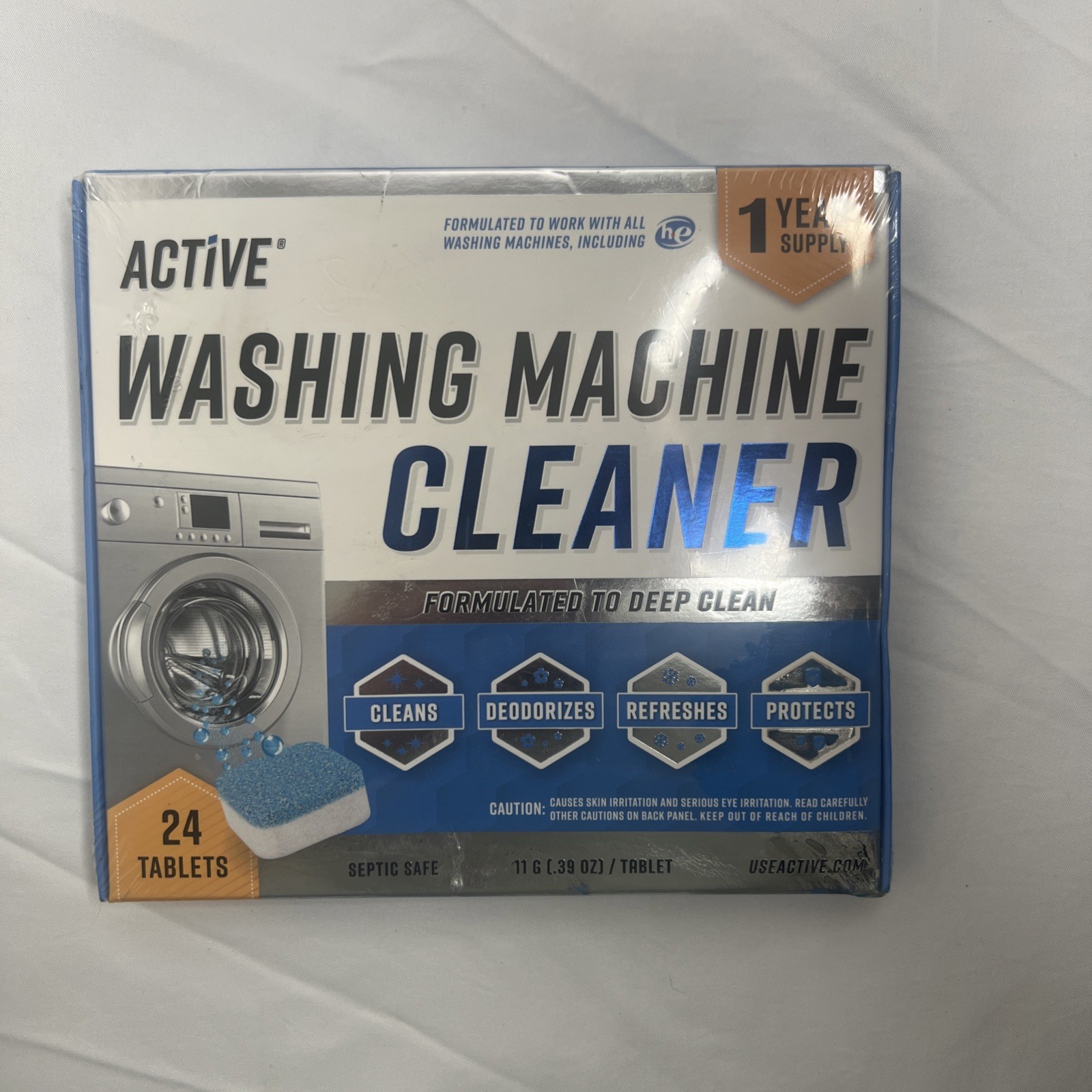 Active Washing Machine Cleaner Descaler – 24 Pack
