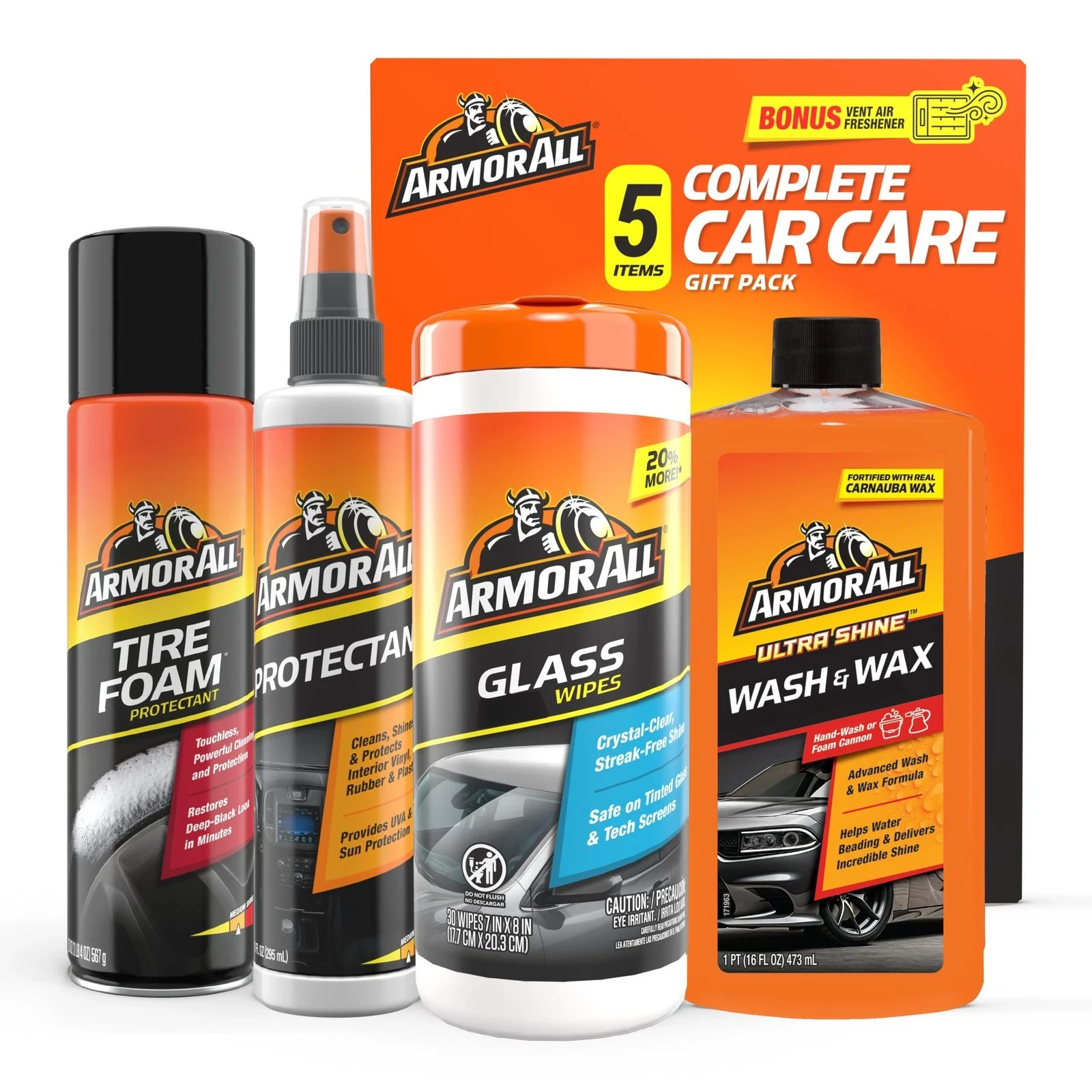 Armor All Complete Car Cleaning Kit with Bonus Air Freshener
