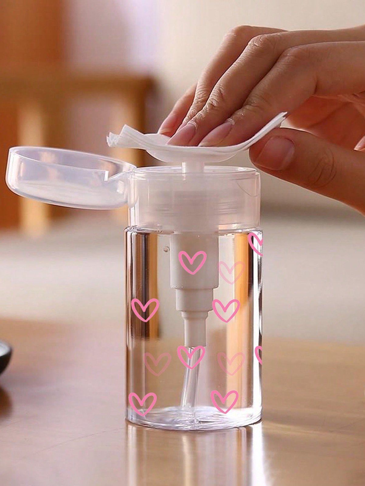 Clear PET Refillable Travel Bottle No Pattern 120ML Pump Dispenser For Toner