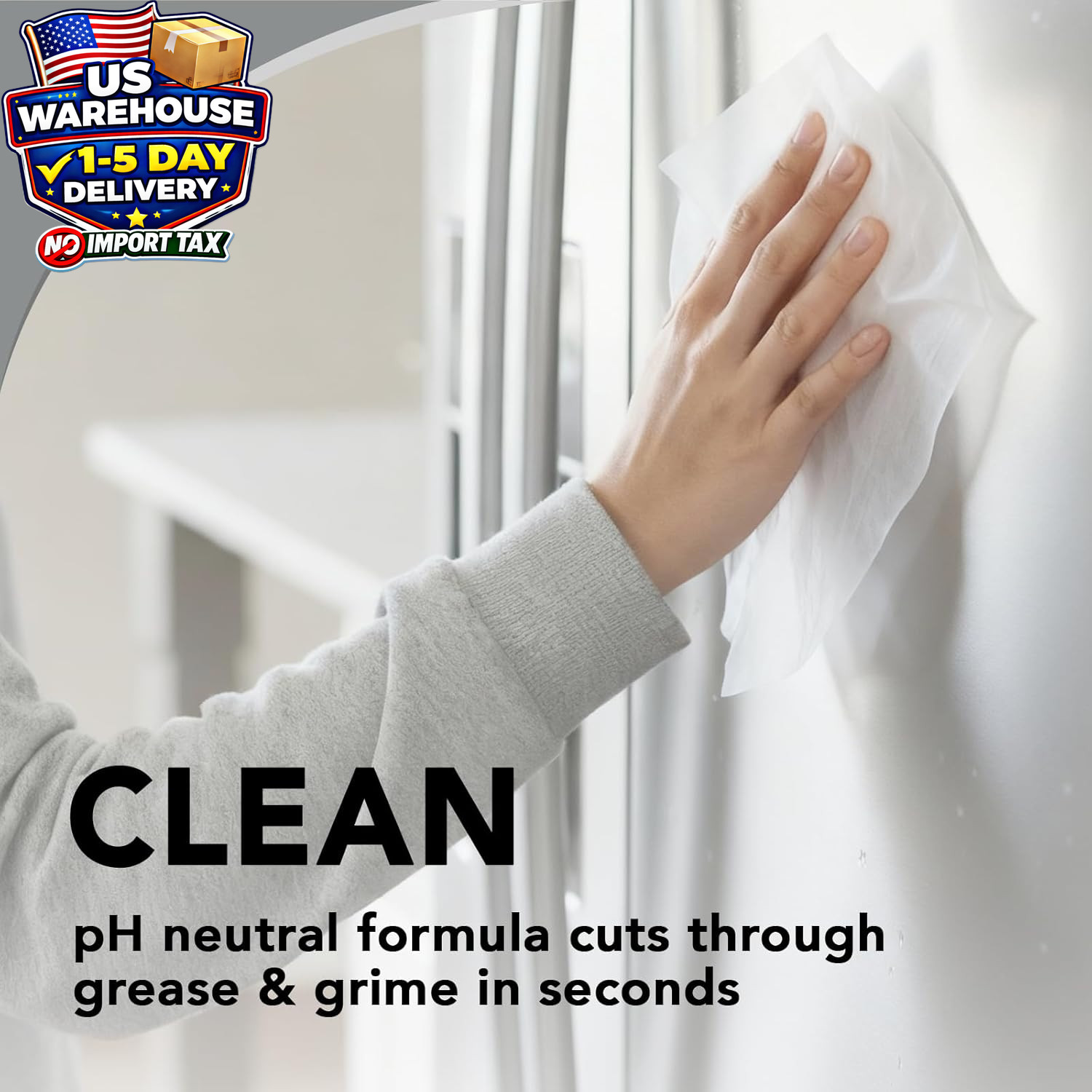 Stainless Steel Cleaner Wipes 30 Pack Anti Fingerprint Grease Streak Free Clean