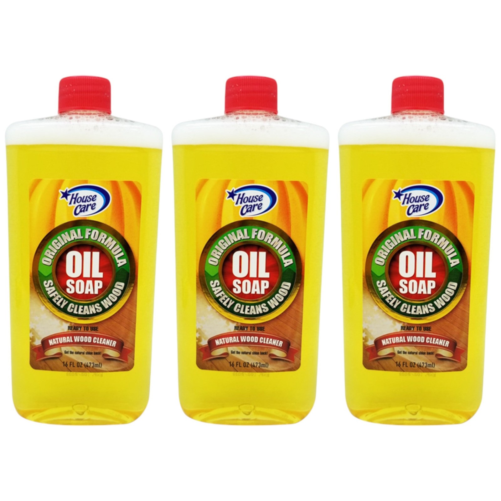 Oil Soap Natural Wood Cleaner – Original Formula, 16oz. (473ml) (Pack of 3)