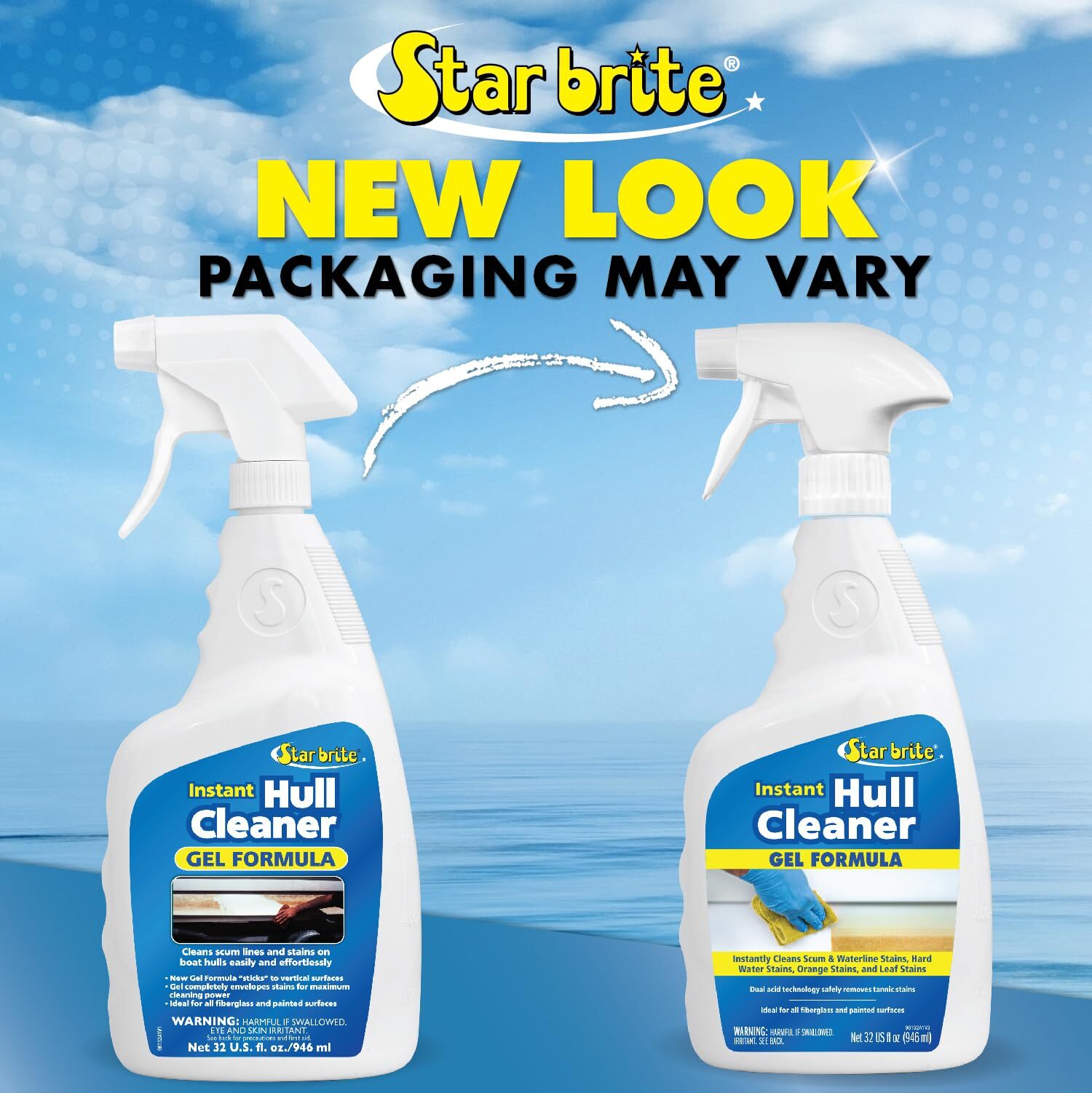 Star Brite Hull Cleaner 32oz Powerful Gel for Fiberglass and Painted Boats