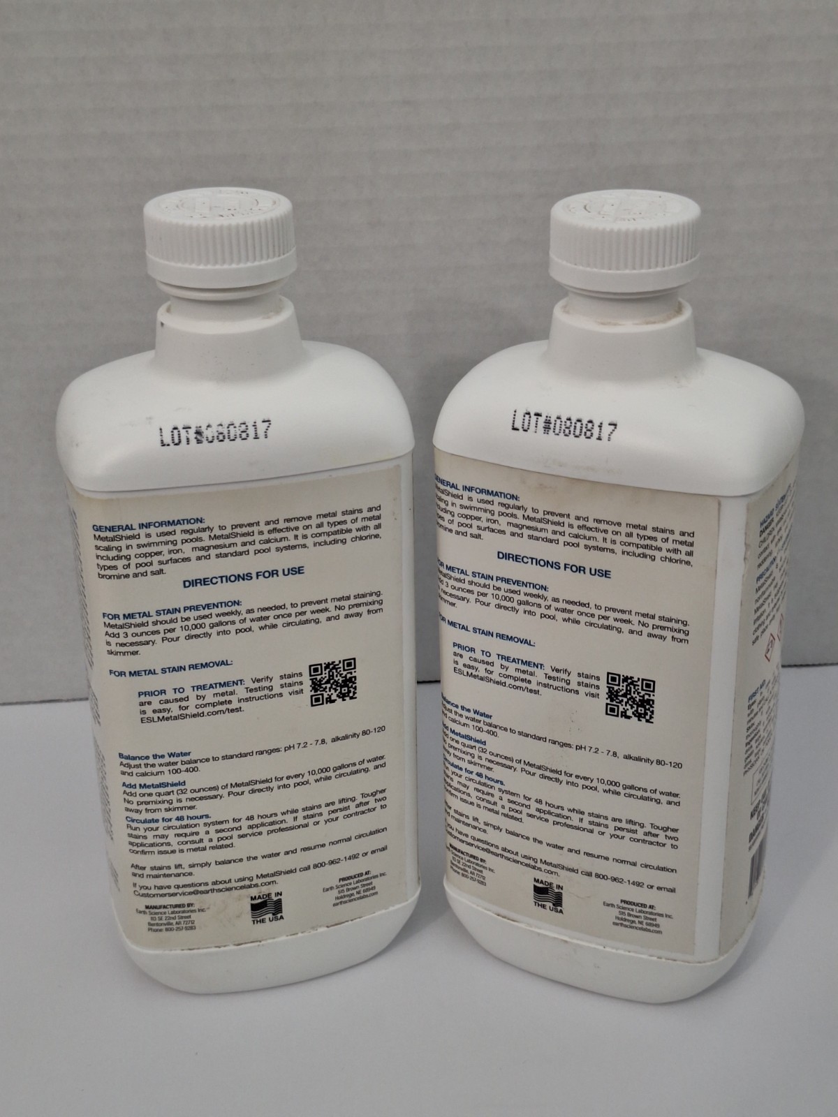 SET OF 2 Metal Sheild One Step Metal Stain Remover 32 fl oz. DISCONTINUED
