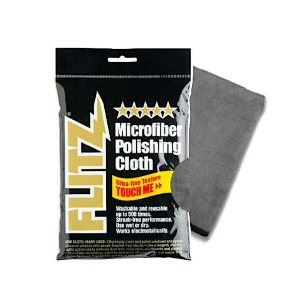 FLITZ® PRO LIQUID POLISH FOR METAL, PLASTIC, FIBERGLASS, ETC – W/ FLITZ CLOTH