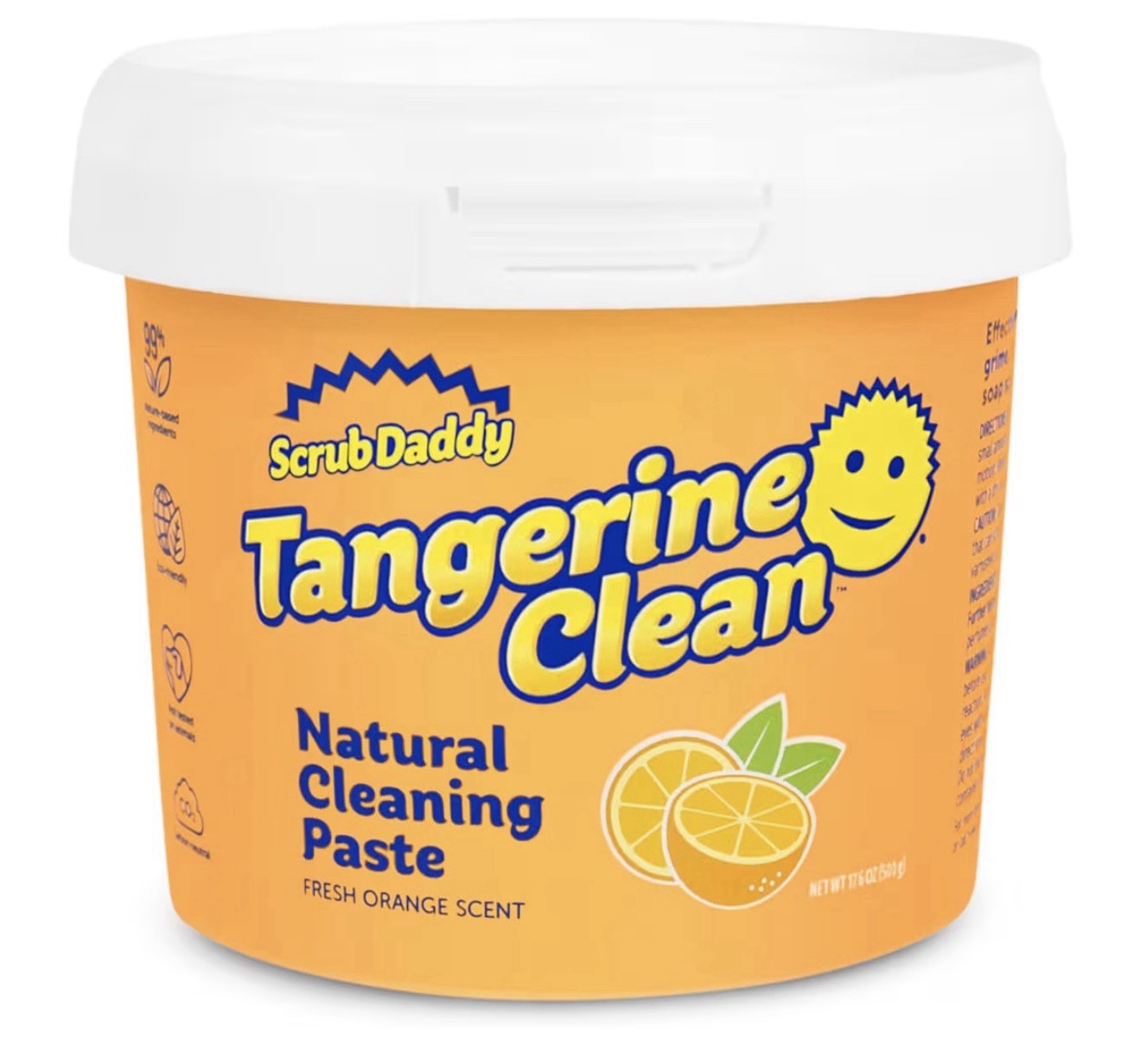 Scrub Daddy Tangerine Clean Natural Cleaning Paste 17.6 oz