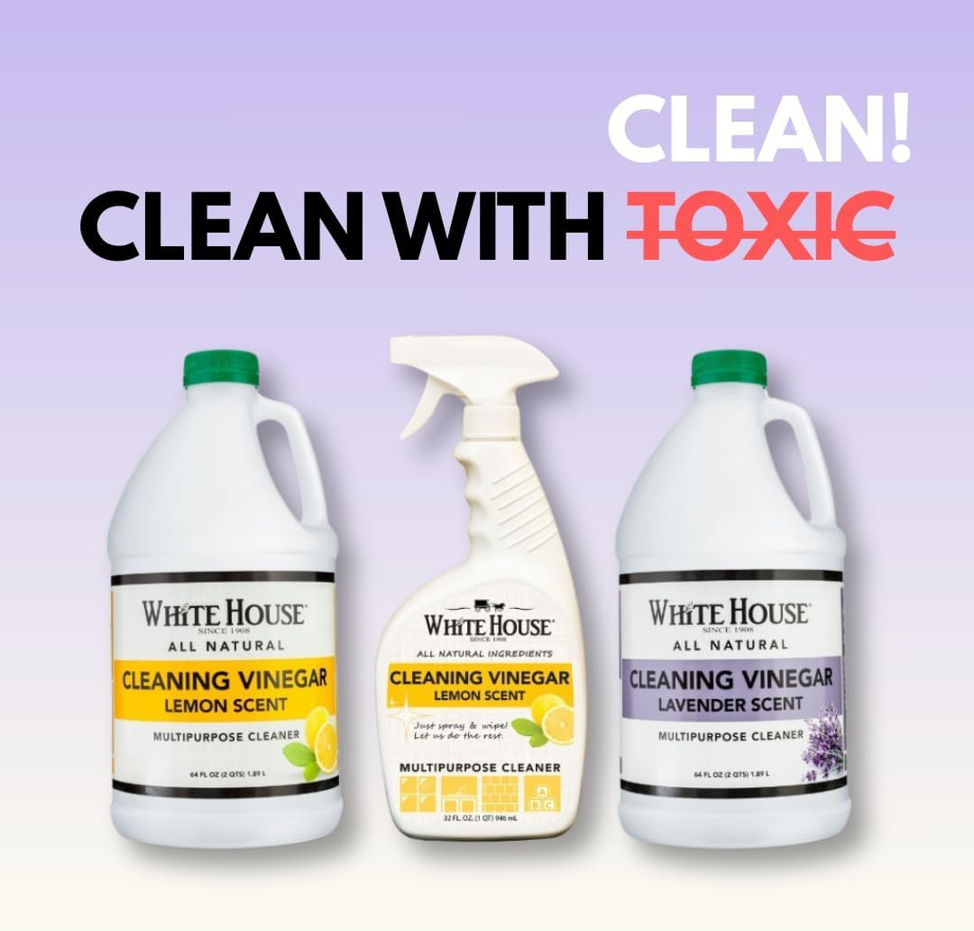 Cleaning Vinegar, Natural, Safe Multi-Purpose Home Cleaner (64 Fl Oz (Pack of 1)