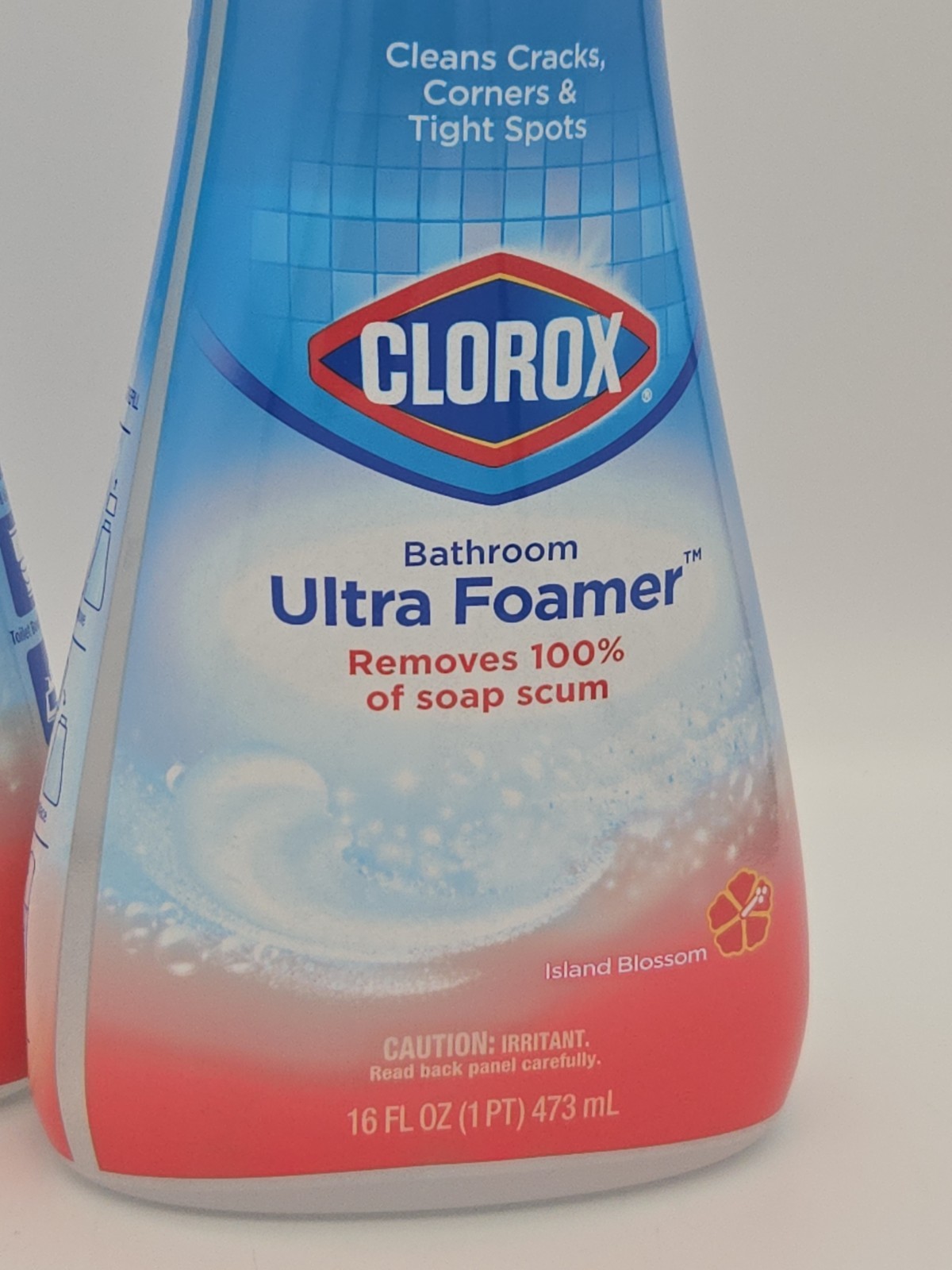 2 16oz Clorox Bathroom Ultra Foamer, Cleaner Spray Bottle Island Blossom Scent