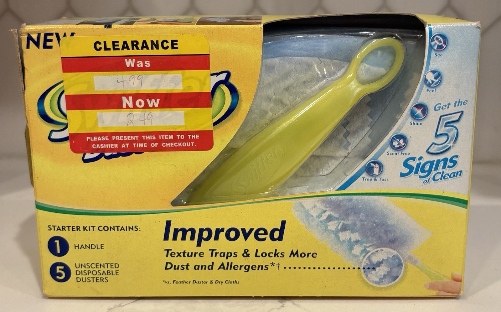 Swiffer Duster Starter Kit 5 Dusters / 1 Handle